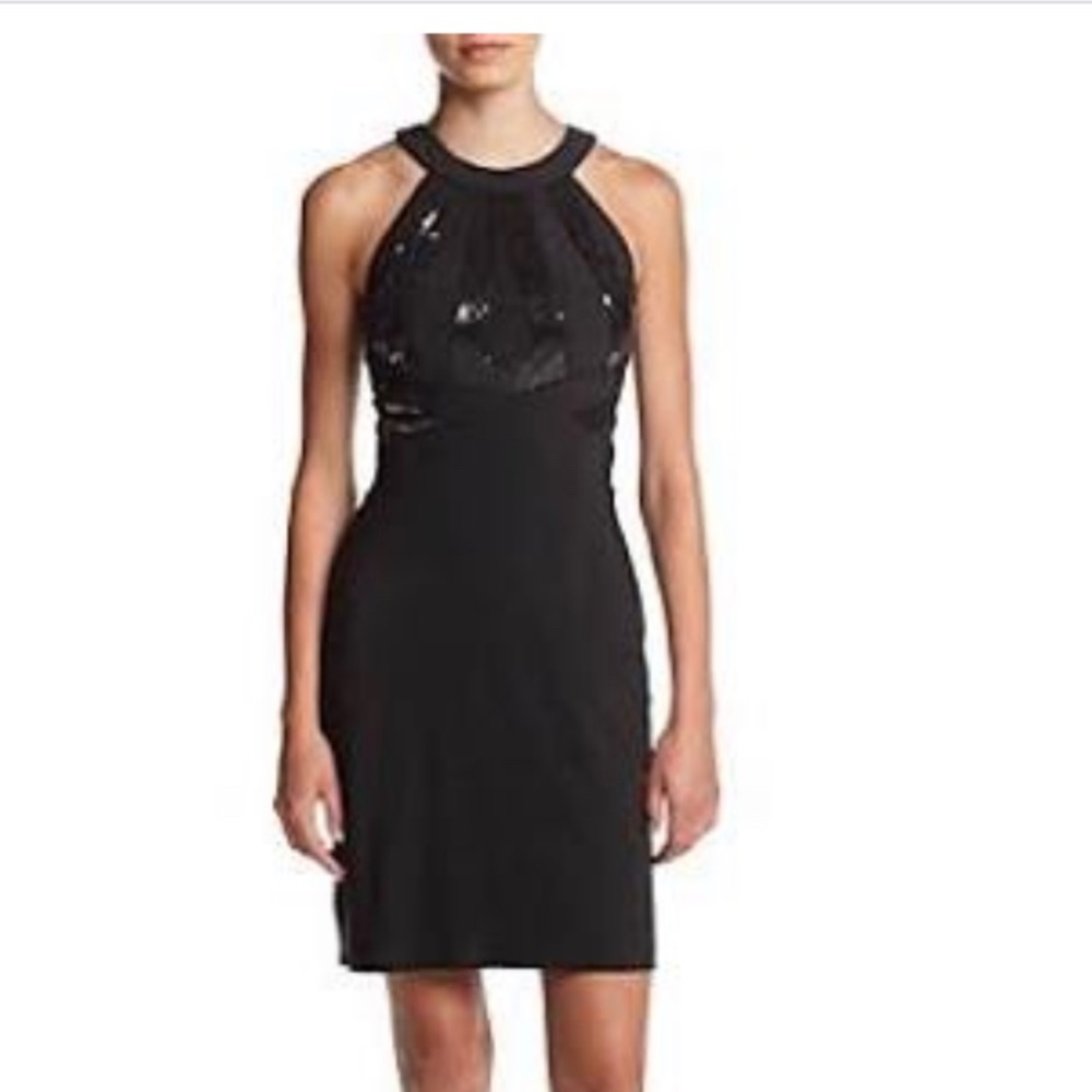 Morgan & Co•Body Con Sequin Top Dress